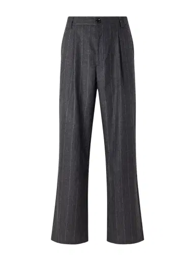 Oliver Spencer Orsman Flared Pleated Striped Wool-Blend Suit Trousers - Men | Thumbnail 1