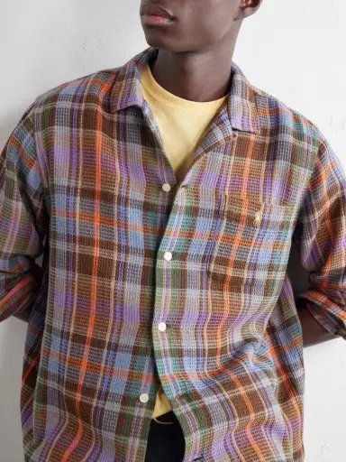 Polo Ralph Lauren Checked Cotton-Waffle Shirt - Men | Thumbnail 5