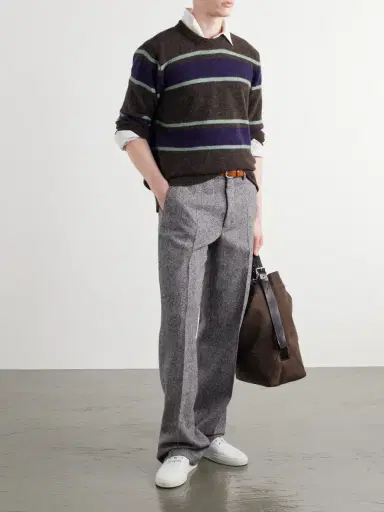 Oliver Spencer Blenheim Striped Wool-Blend Sweater - Men | Thumbnail 2