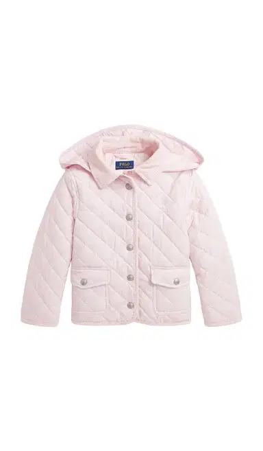 Polo Ralph Lauren Kids Recycled Poly Audrey Quilted Barn Jacket With Removable Hood | Thumbnail 1