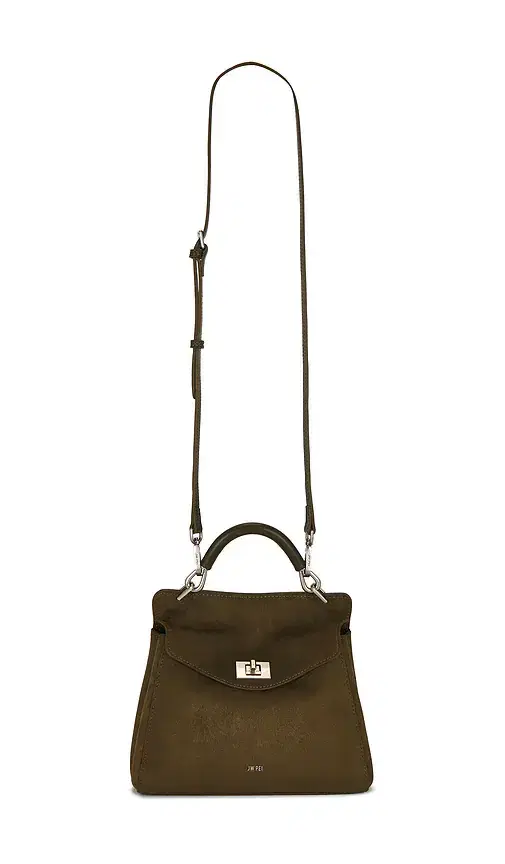 JW PEI Lucia Classic Faux Suede Top Handle Bag
