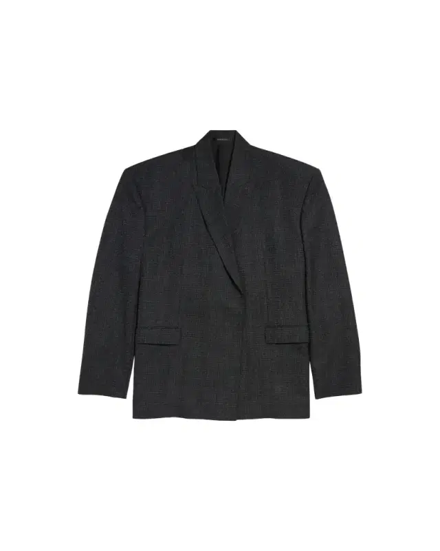 Balenciaga Men's Mini-Check Relaxed Sport Coat