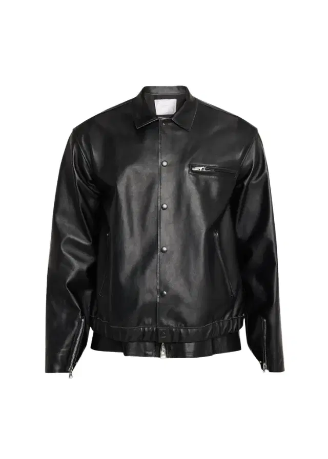 sacai Shiny Leather Jacket