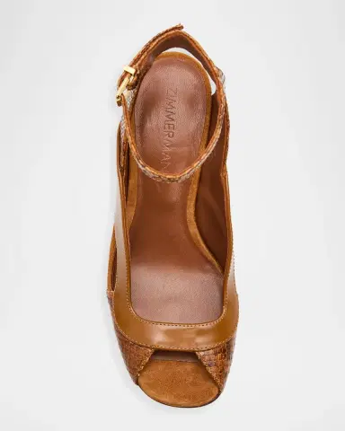 Zimmermann Marvi 75MM Leather Sandals | Thumbnail 3 Zimmermann Marvi 75MM Leather Sandals | Thumbnail 3