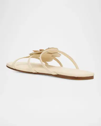 Zimmermann Belara Flower-Appliqué Leather Sandals | Thumbnail 2 Zimmermann Belara Flower-Appliqué Leather Sandals | Thumbnail 2