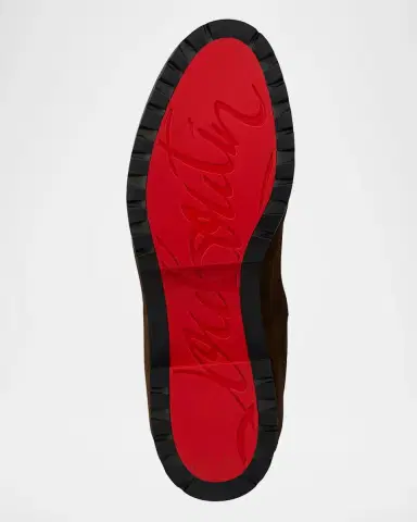 Christian Louboutin Men's Cavernos Leather Chelsea Boots | Thumbnail 3