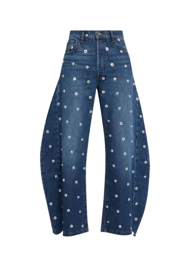 A.W.A.K.E. MODE Studded Barrel-Leg Jeans