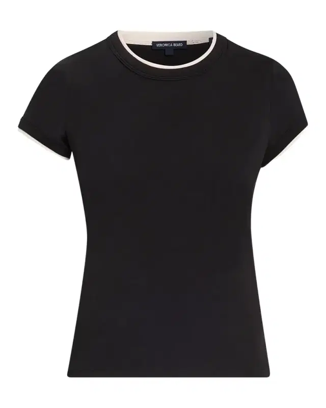 Veronica Beard Devin Stretch-Cotton T-Shirt