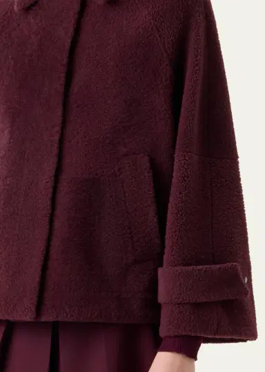 Akris Alisa Lamb Shearling Single-Breasted Short Jacket | Thumbnail 5 Akris Alisa Lamb Shearling Single-Breasted Short Jacket | Thumbnail 5