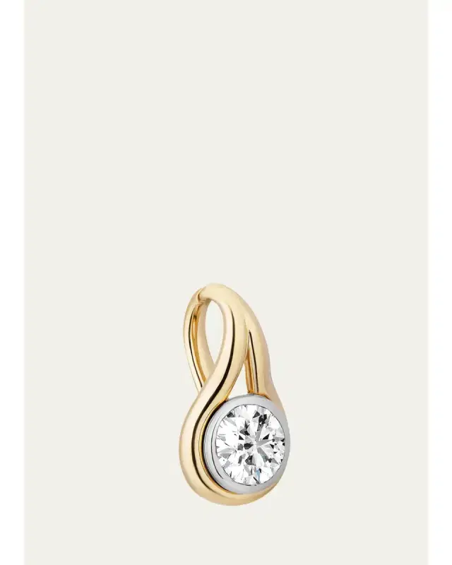 Mason and Books 14K Lasso Pendant with Diamonds