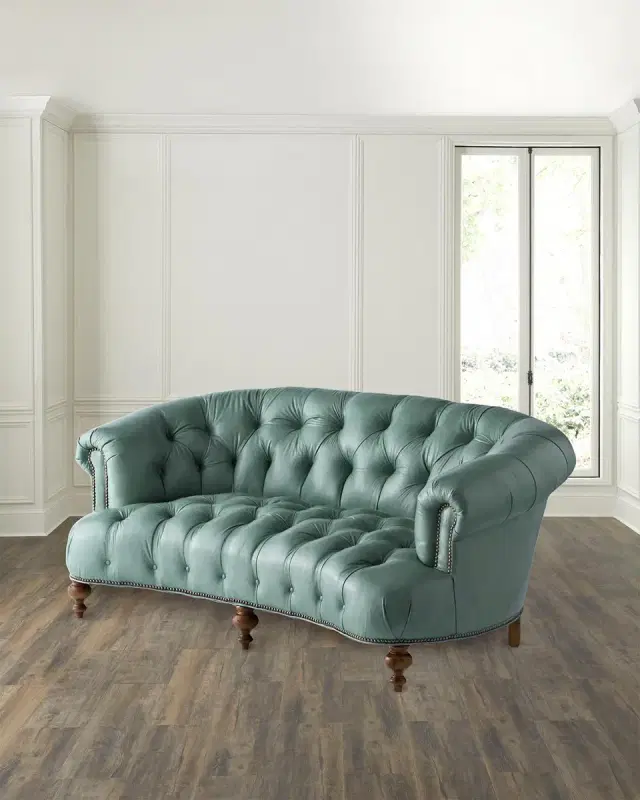 Old Hickory Tannery Teresa Tufted Leather Sofa, 71"