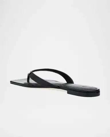 Vince San Juan Patent Leather Flat Thong Sandals | Thumbnail 4