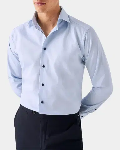 Eton Men's Slim-Fit Twill Sport Shirt | Thumbnail 3