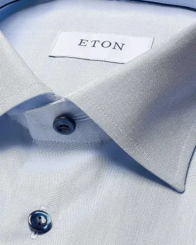 Eton Men's Slim-Fit Twill Sport Shirt | Thumbnail 5