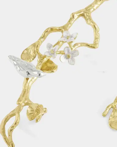 Michael Aram Lovebirds Silver & Gold Chesseboard with Knife | Thumbnail 5