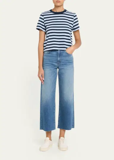 SLVRLAKE Grace High-Rise Wide-Leg Crop Jeans | Thumbnail 2