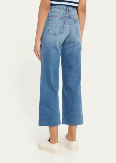 SLVRLAKE Grace High-Rise Wide-Leg Crop Jeans | Thumbnail 3