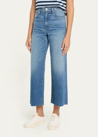 SLVRLAKE Grace High-Rise Wide-Leg Crop Jeans | Thumbnail 4
