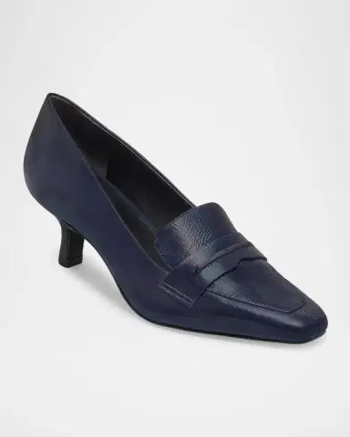 Bernardo 50mm Safi Leather Loafer Pumps | Thumbnail 3