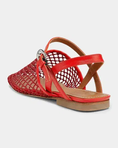 Staud Rete Paper Net Sandals | Thumbnail 2 Staud Rete Paper Net Sandals | Thumbnail 2