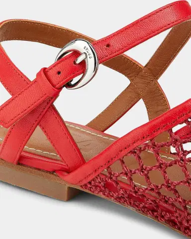 Staud Rete Paper Net Sandals | Thumbnail 3 Staud Rete Paper Net Sandals | Thumbnail 3