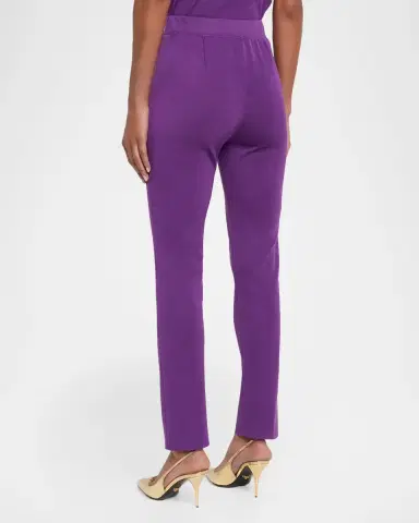 Misook Nancy Mylana Knit Slim-Leg Pants | Thumbnail 3