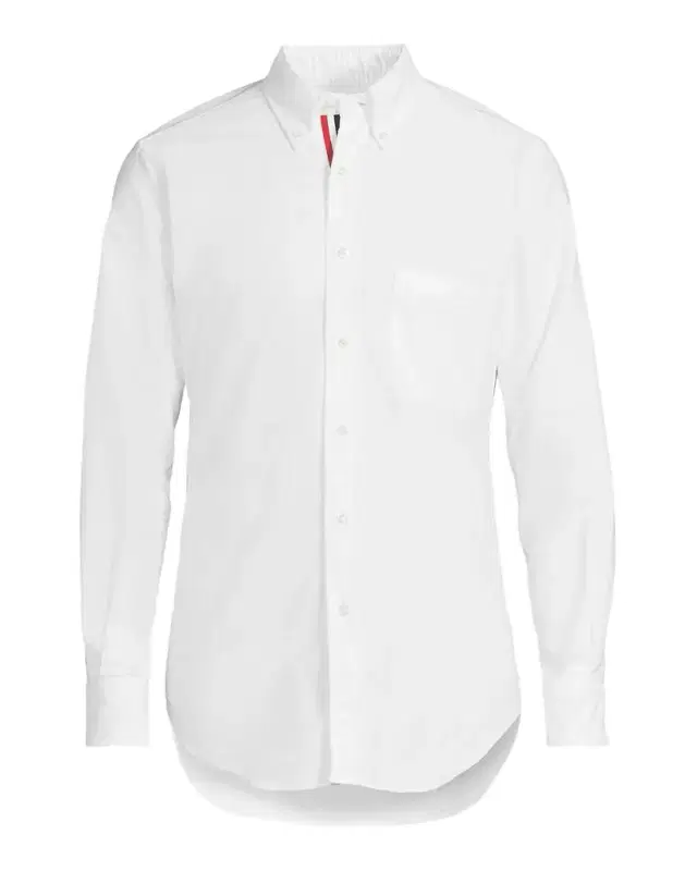 Thom Browne Men's Oxford Grosgrain-Placket Dress Shirt