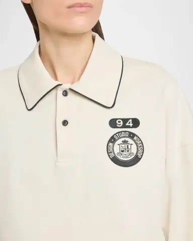 AMIRI Collegiate Cotton Polo Shirt | Thumbnail 5 AMIRI Collegiate Cotton Polo Shirt | Thumbnail 5