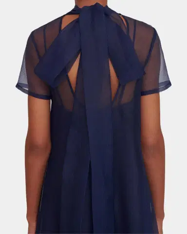 Staud Calluna Bow-Back Organza Gown | Thumbnail 5