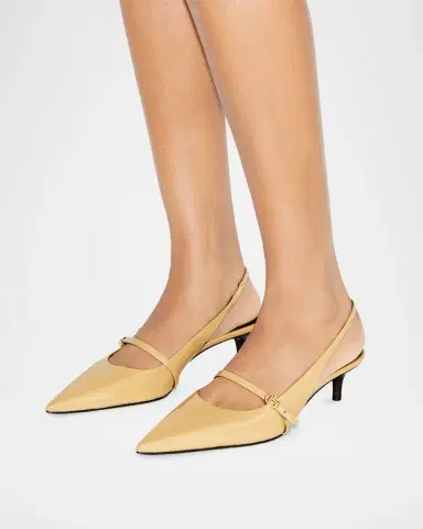 Tory Burch Double T 45MM Leather Buckle Mary Janes | Thumbnail 2