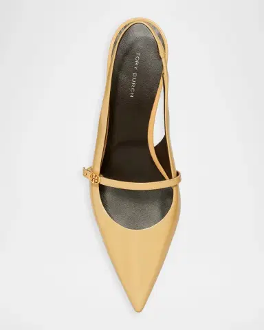 Tory Burch Double T 45MM Leather Buckle Mary Janes | Thumbnail 4