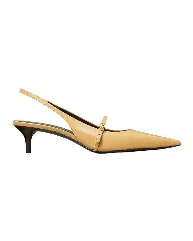 Tory Burch Double T 45MM Leather Buckle Mary Janes