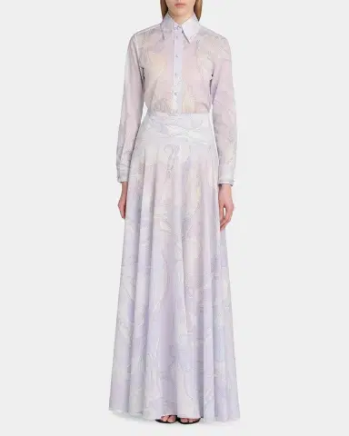 PUCCI Passepartout Muslin Cotton Maxi Skirt | Thumbnail 2 PUCCI Passepartout Muslin Cotton Maxi Skirt | Thumbnail 2