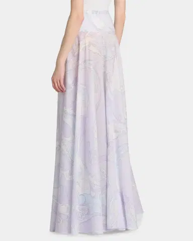 PUCCI Passepartout Muslin Cotton Maxi Skirt | Thumbnail 3 PUCCI Passepartout Muslin Cotton Maxi Skirt | Thumbnail 3