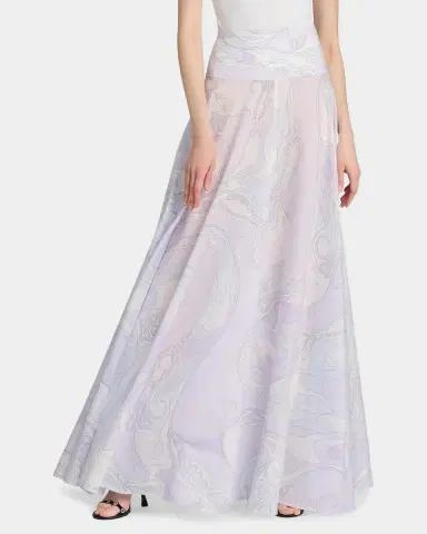 PUCCI Passepartout Muslin Cotton Maxi Skirt | Thumbnail 4 PUCCI Passepartout Muslin Cotton Maxi Skirt | Thumbnail 4