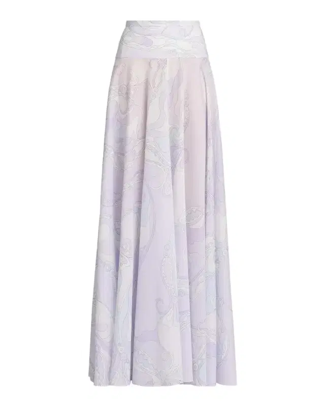 PUCCI Passepartout Muslin Cotton Maxi Skirt