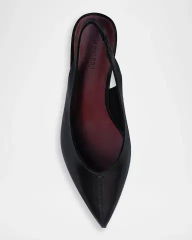 Bernardo 50mm Maude Leather Slingback Pumps | Thumbnail 3