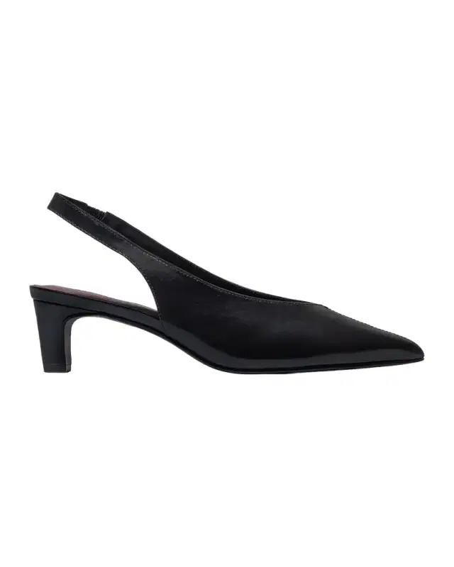 Bernardo 50mm Maude Leather Slingback Pumps