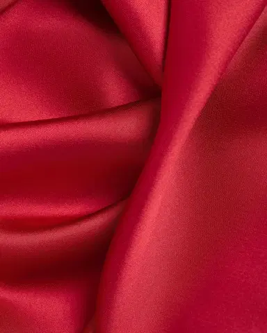 Amsale Draped Satin Off-The-Shoulder Gown | Thumbnail 6