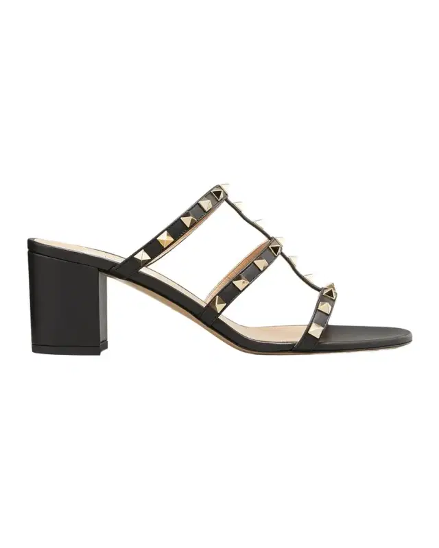 Rockstud Caged 60mm Slide Sandals