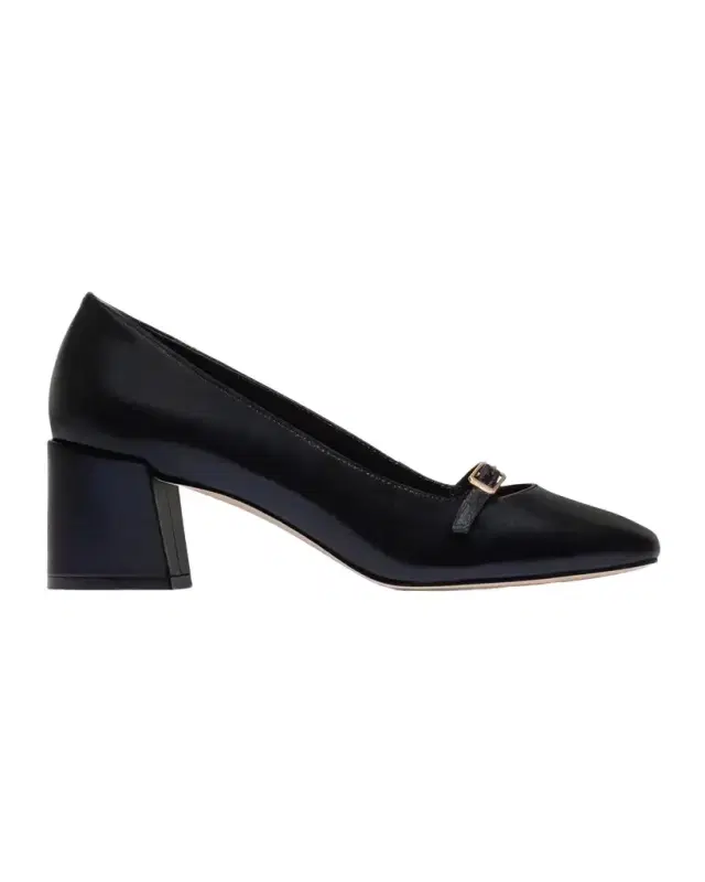 Bernardo 50mm Amelie Leather Mary Jane Pumps
