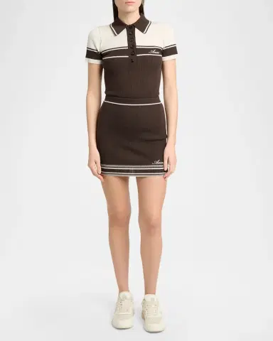 AMIRI Script Rib Knit Mini Skirt | Thumbnail 2 AMIRI Script Rib Knit Mini Skirt | Thumbnail 2