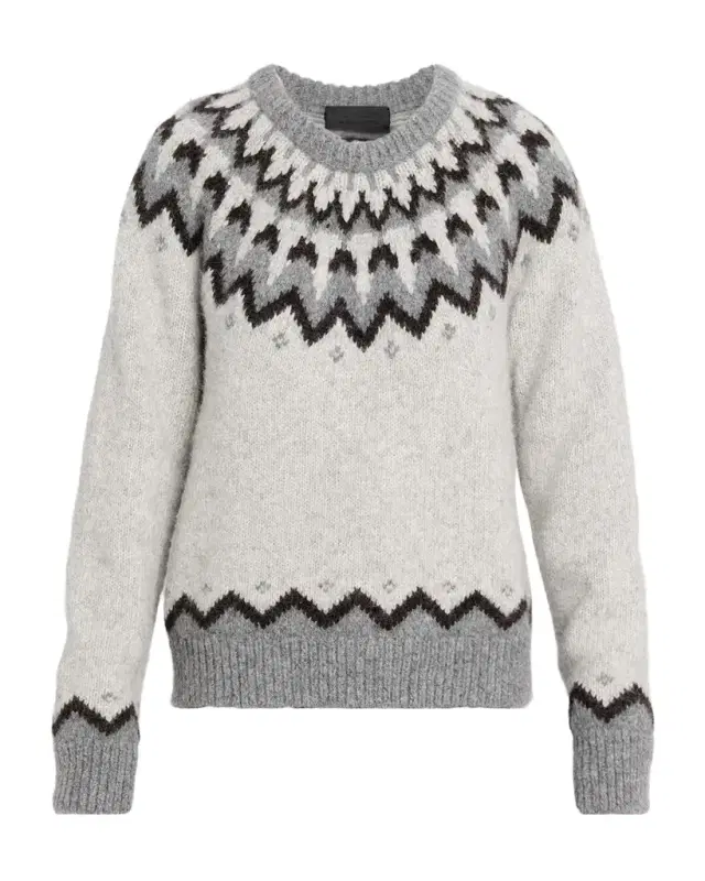 Nili Lotan Alan Fair Isle Alpaca-Blend Sweater