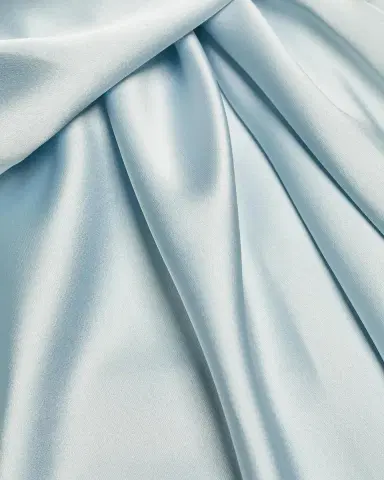Amsale Draped Satin Off-The-Shoulder Gown | Thumbnail 6