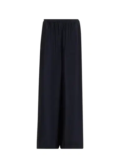 Eskandar Silk Crepe Flared Trousers | Thumbnail 1 Eskandar Silk Crepe Flared Trousers | Thumbnail 1
