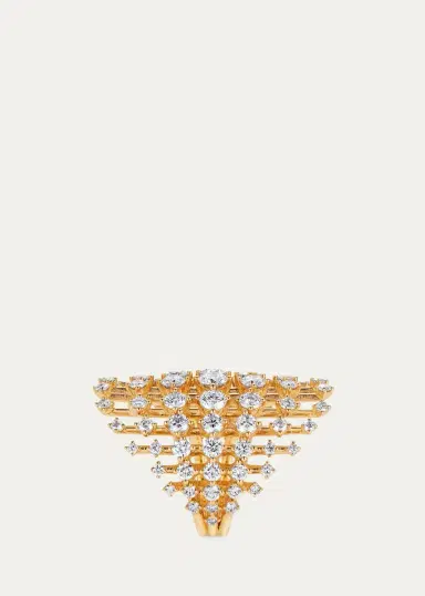Fernando Jorge 18K Yellow Gold Disco Medium Ring with Diamonds | Thumbnail 2 Fernando Jorge 18K Yellow Gold Disco Medium Ring with Diamonds | Thumbnail 2