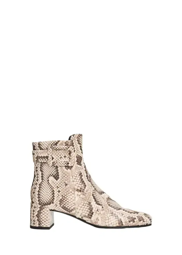 Roger Vivier 45mm Tres Vivier Snake-Printed Leather Ankle Boots