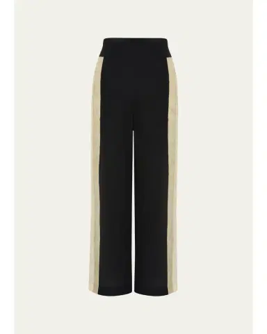 SIR. Sona Wide-Leg Silk Pants | Thumbnail 1 SIR. Sona Wide-Leg Silk Pants | Thumbnail 1