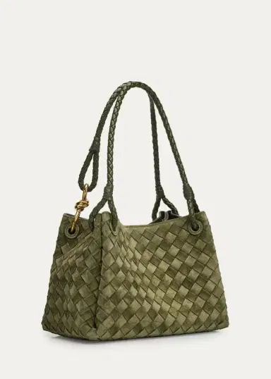 Bottega Veneta Parachute Suede Shoulder Bag | Thumbnail 3 Bottega Veneta Parachute Suede Shoulder Bag | Thumbnail 3