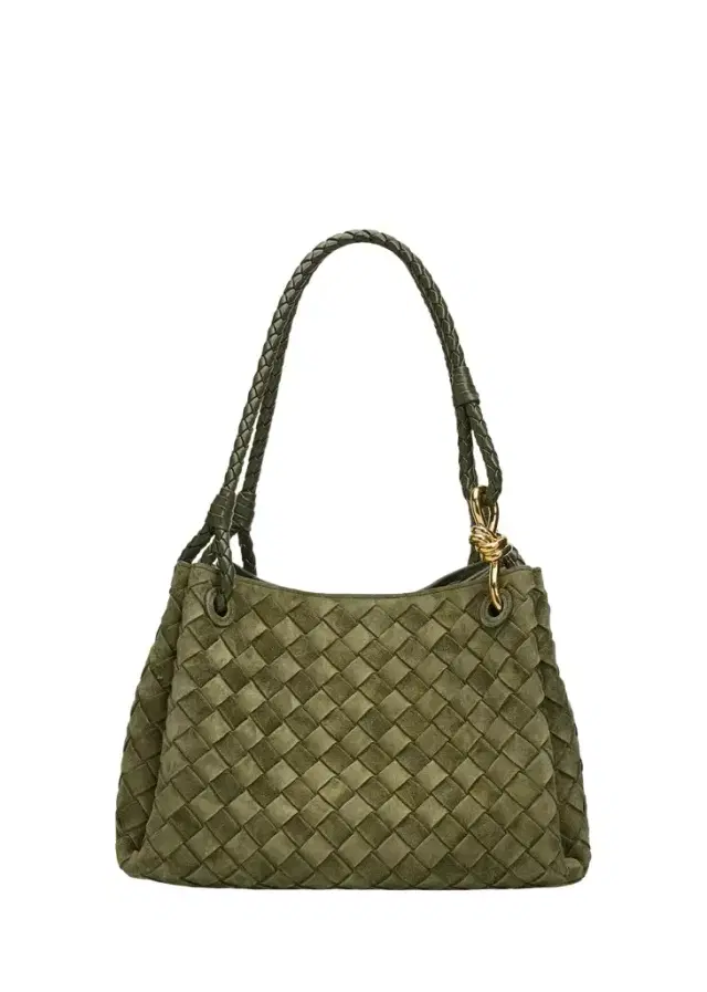 Bottega Veneta Parachute Suede Shoulder Bag